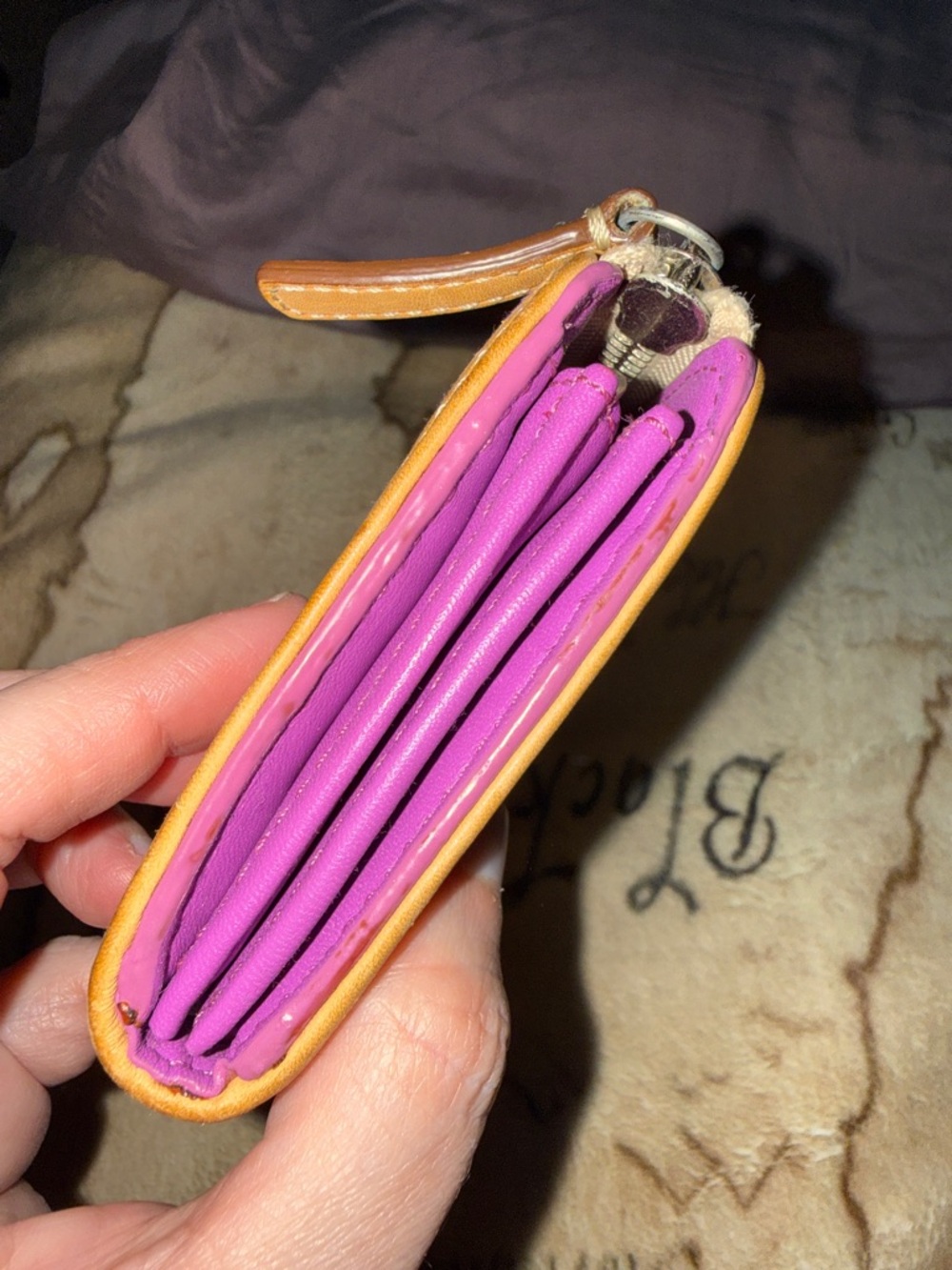 π€COACH VINTAGE PURPLE DEMPSEY 10th ANNIVERSARY WALLETπ€ - Picture 3 of 10